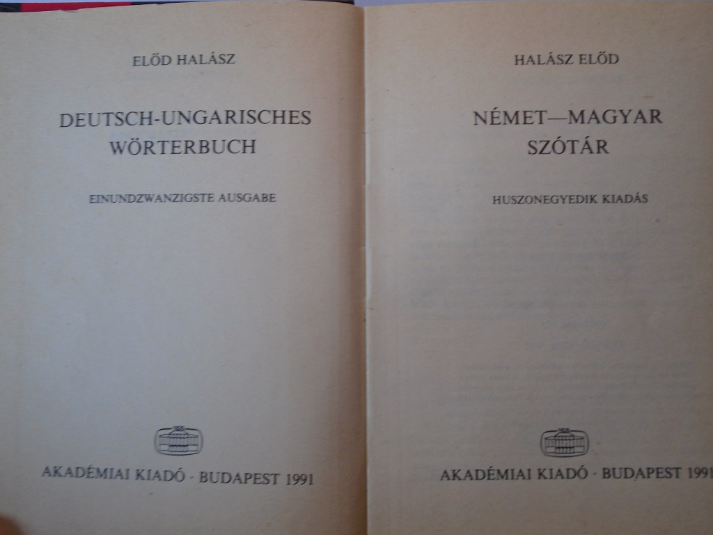 Halász Előd: Magyar-német, német magyar kisszótár - 3. kép