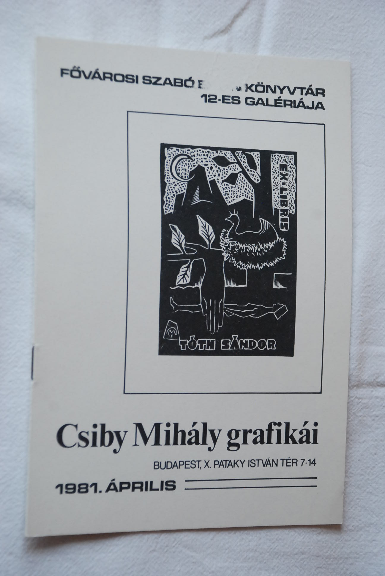Csiby Mihály grafikái (Kiállítási katalógus) - 1. kép