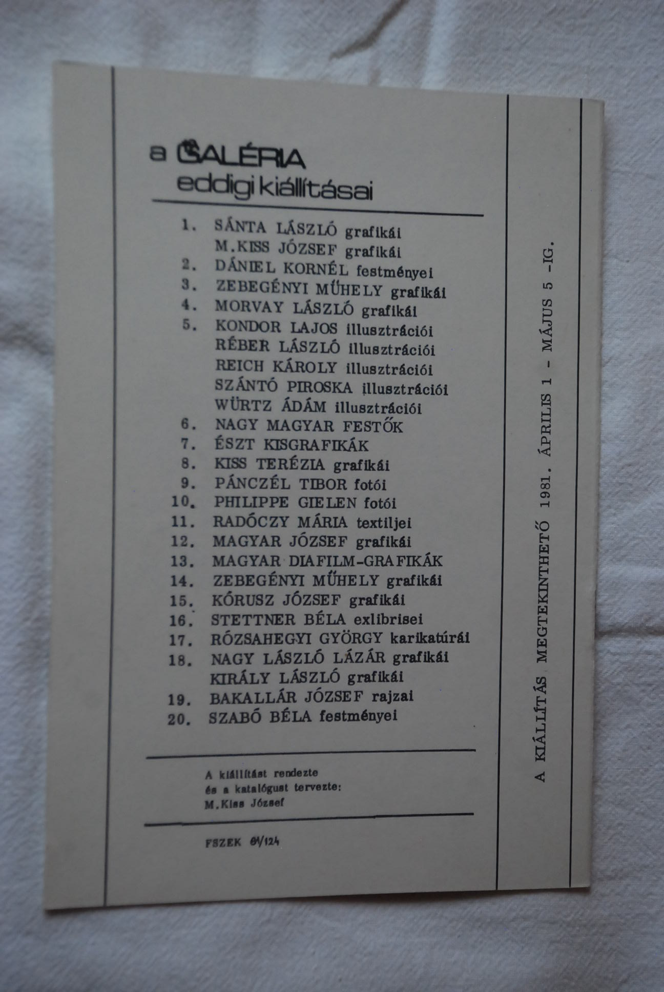 Csiby Mihály grafikái (Kiállítási katalógus) - 2. kép