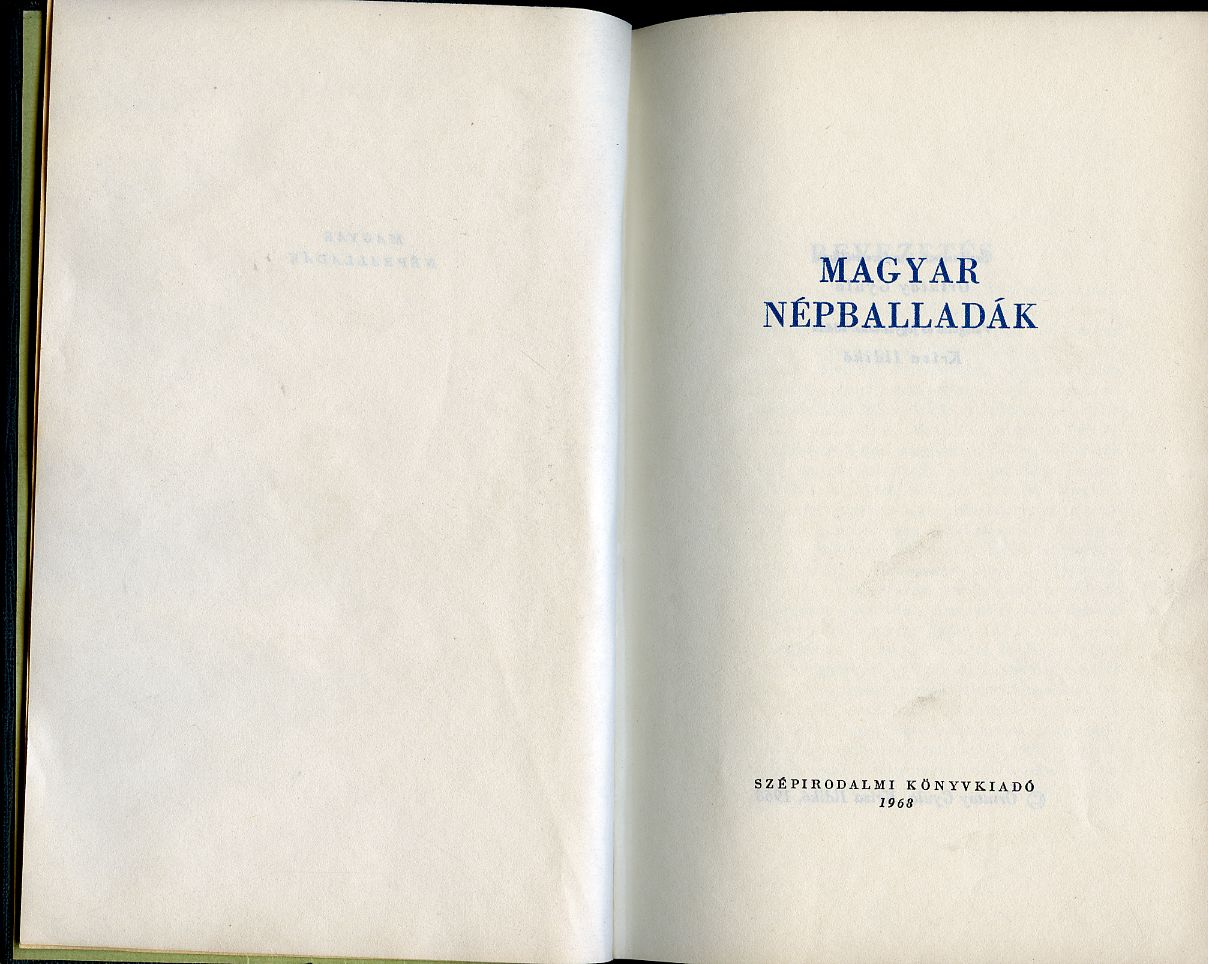 Magyar népballadák - 1. kép