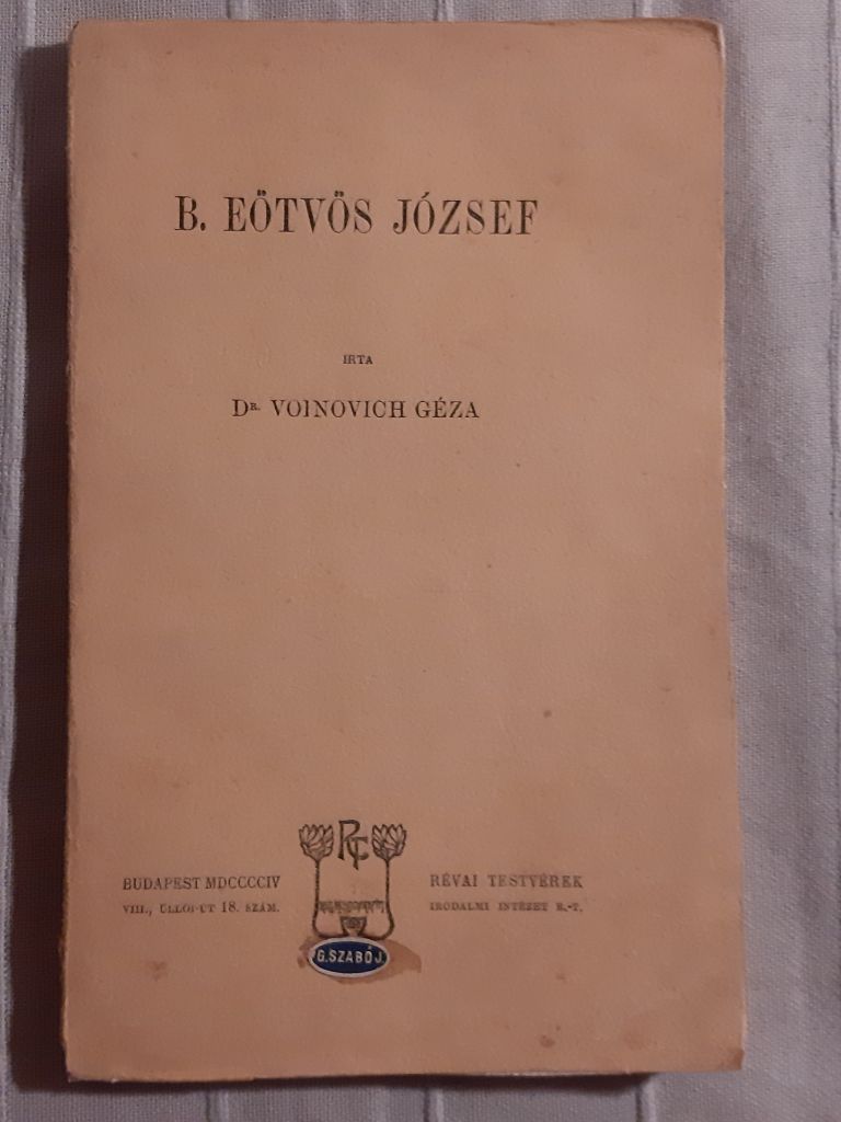 Voinovich Géza: B. Eötvös József - 1. kép