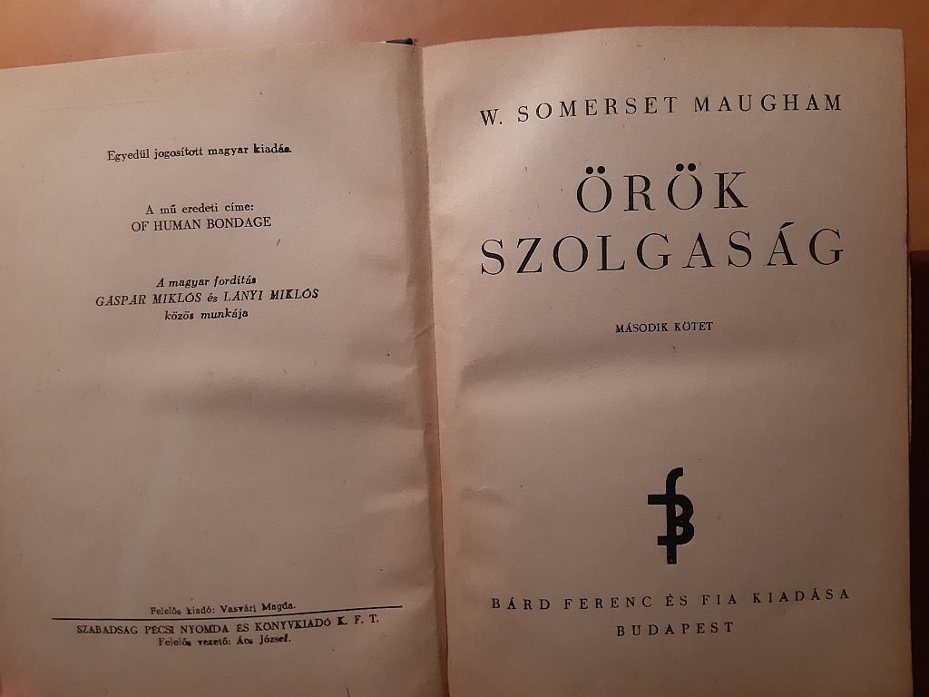 W. Somerset Maugham: Örök szolgaság 1-2 - 3. kép