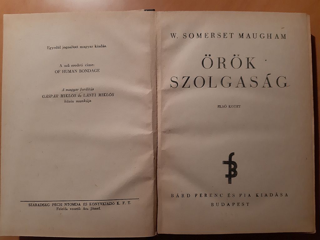 W. Somerset Maugham: Örök szolgaság 1-2 - 4. kép