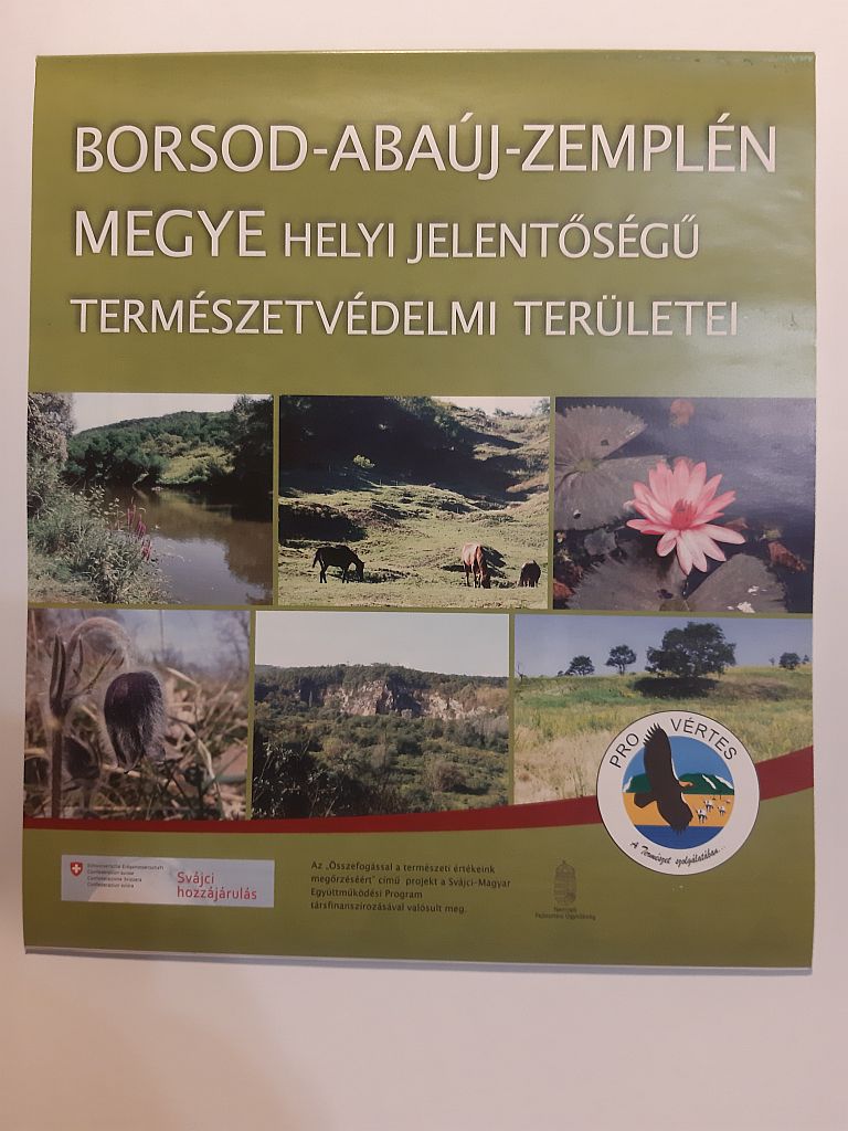 Haraszthy László, Karsa Dóra, Schmidt Hajnalka: Borsod-Abaúj-Zemplén megye helyi jelentőségű természetvédelmi területei (környezetvédelmi térkép) - 1. kép