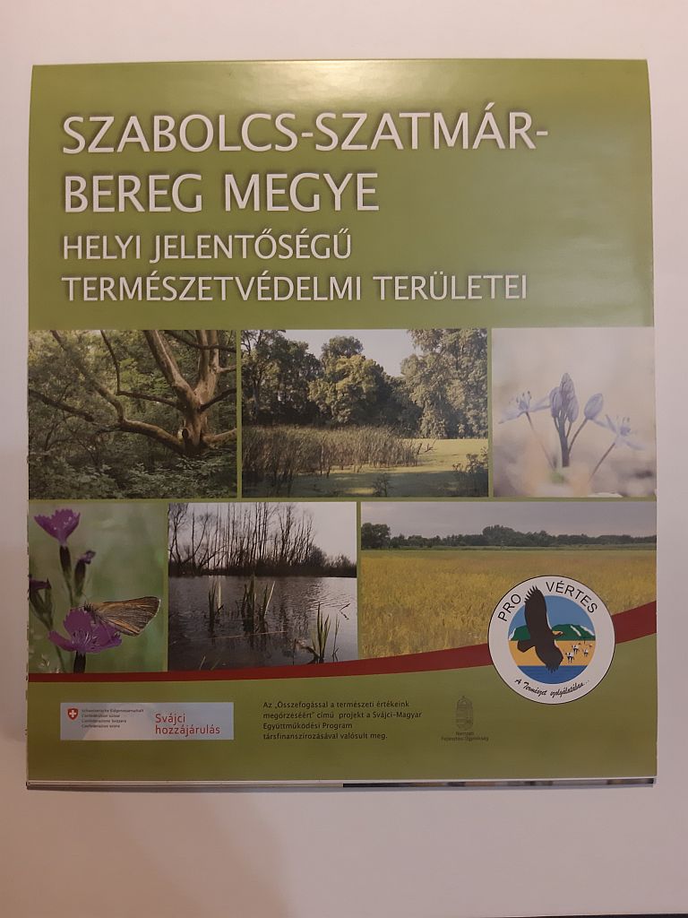 Haraszthy László, Karsa Dóra, Schmidt Hajnalka: Szabolcs-Szatmár-Bereg megye helyi jelentőségű természetvédelmi területei (környezetvédelmi térkép) - 1. kép
