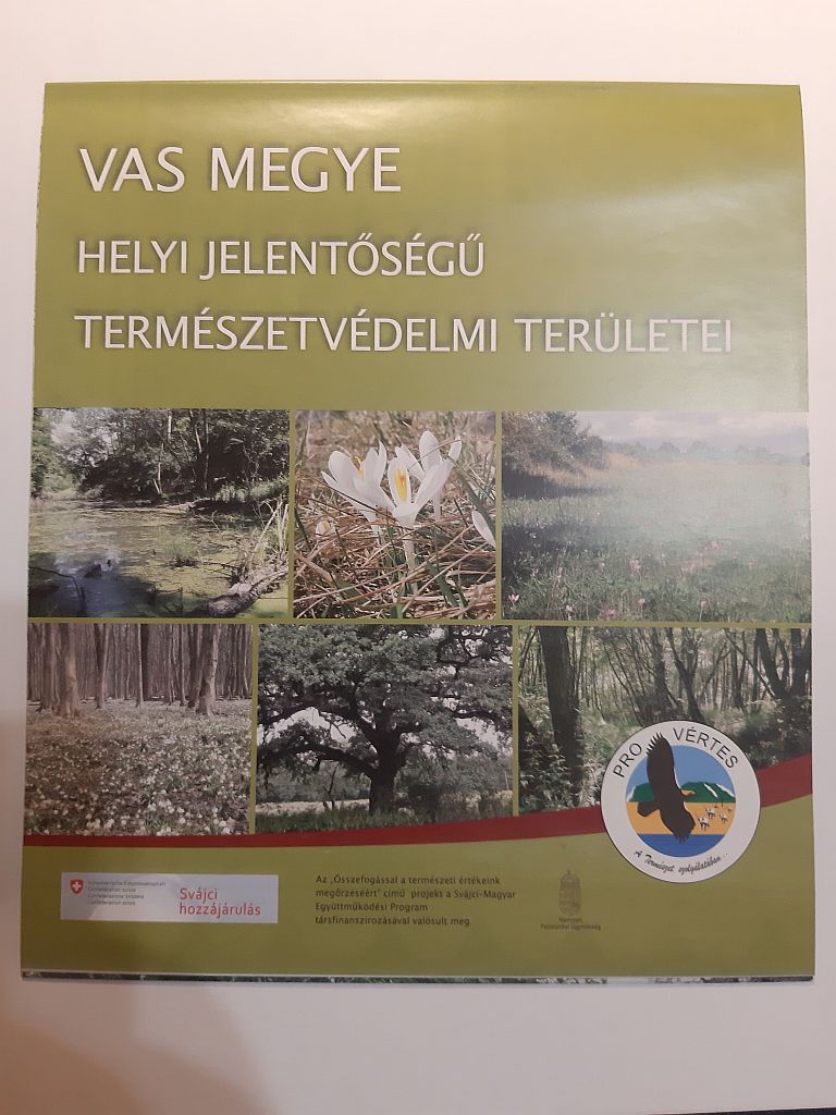 Haraszthy László, Karsa Dóra, Schmidt Hajnalka: Vas megye helyi jelentőségű természetvédelmi területei (környezetvédelmi térkép) - 1. kép
