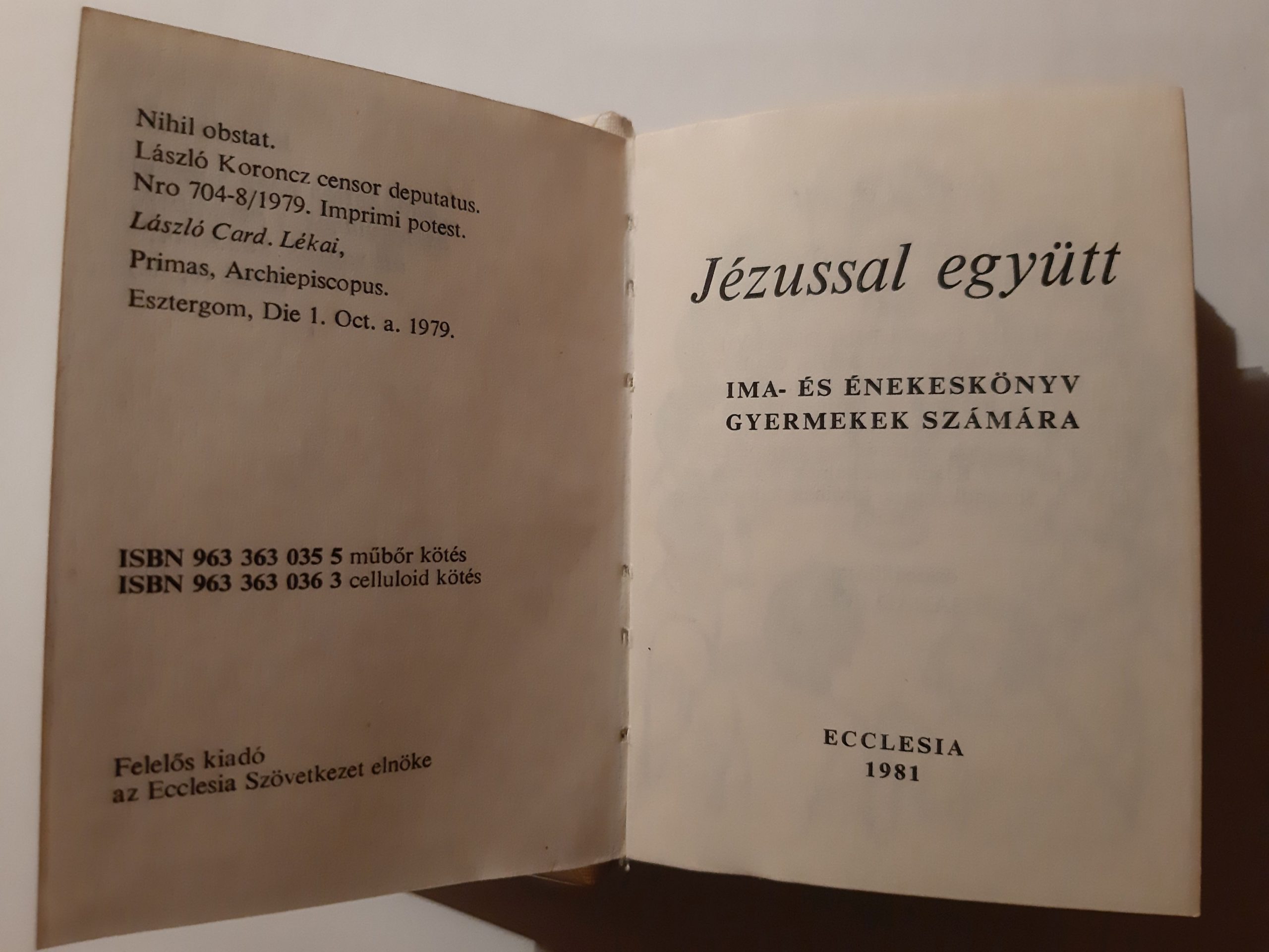 Jézussal együtt : Ima- és énekeskönyv gyermekek számára - 3. kép