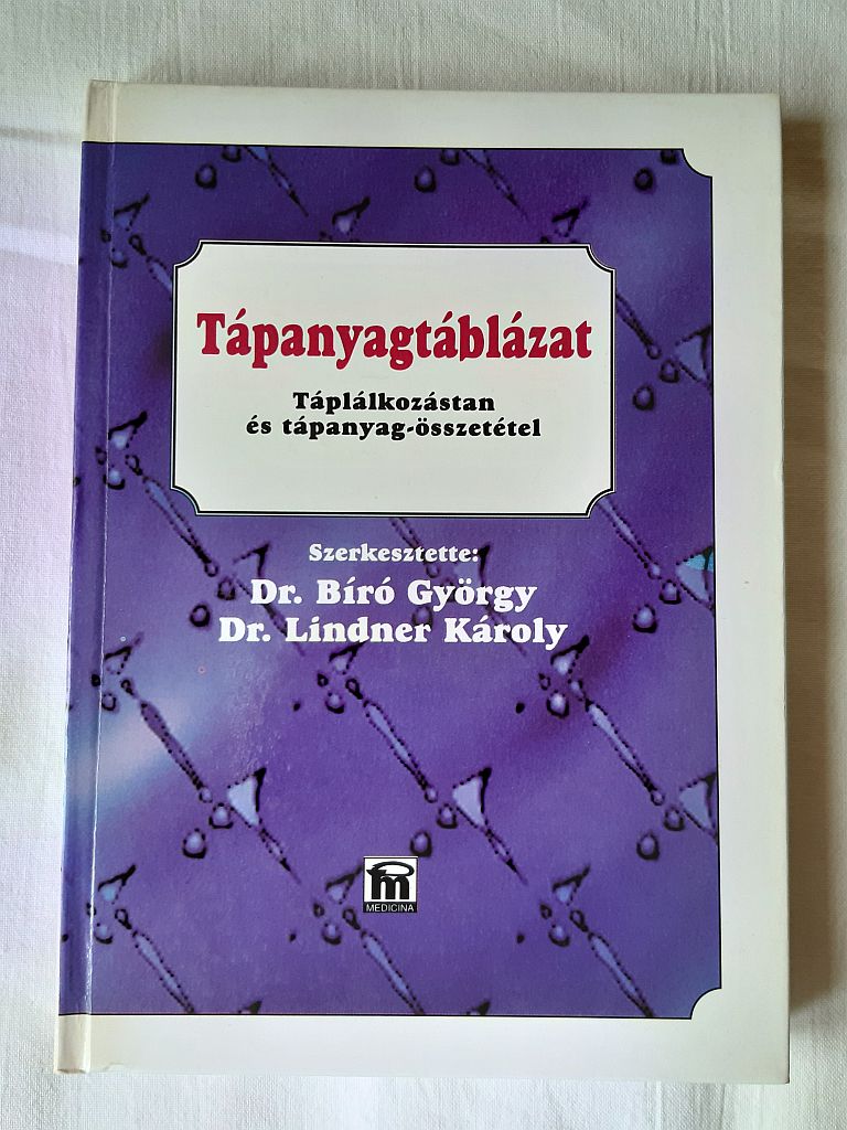 Bíró György, Lindner Károly: Tápanyagtáblázat - 1. kép