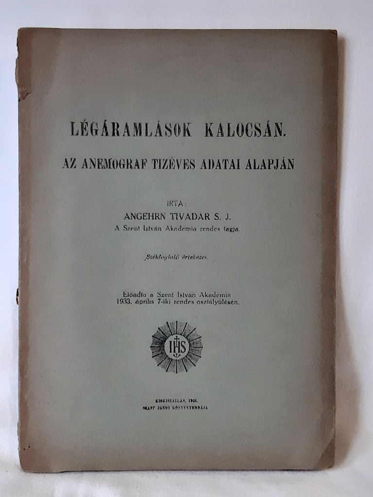 Angehrn Tivadar: Légáramlások Kalocsán - 1. kép