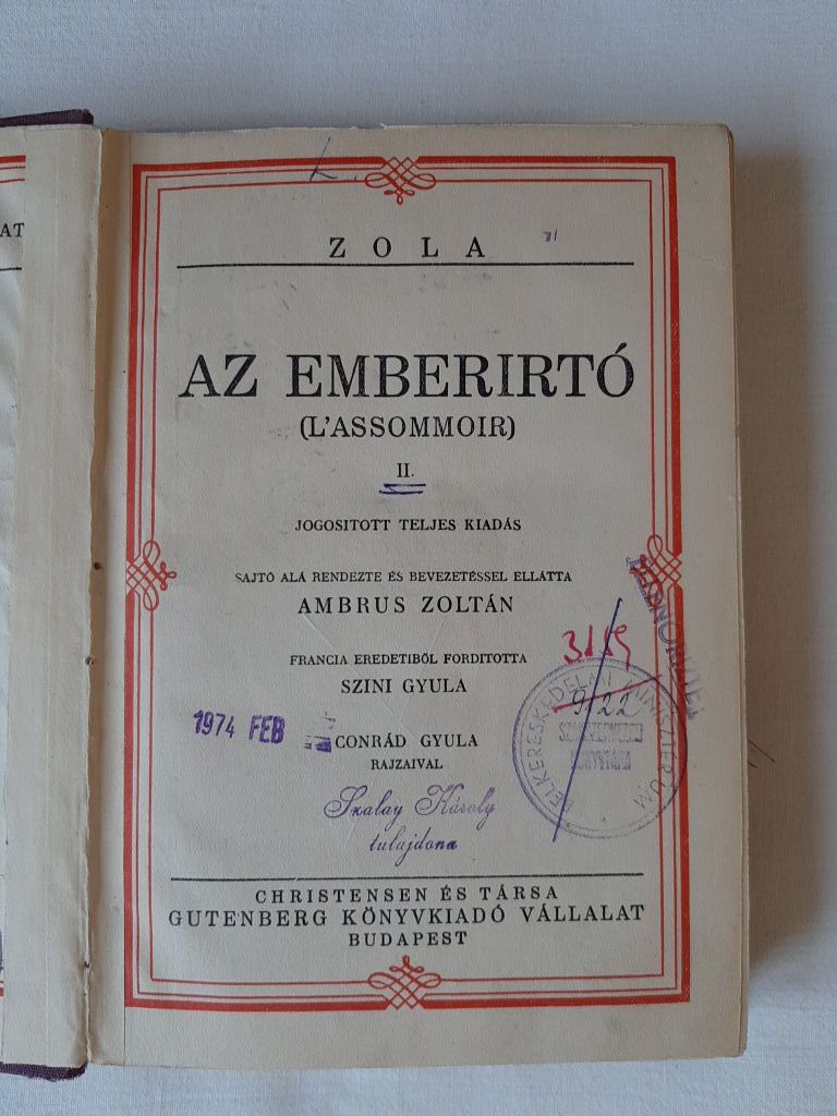 Émile Zola: Az emberírtó - 2. kép