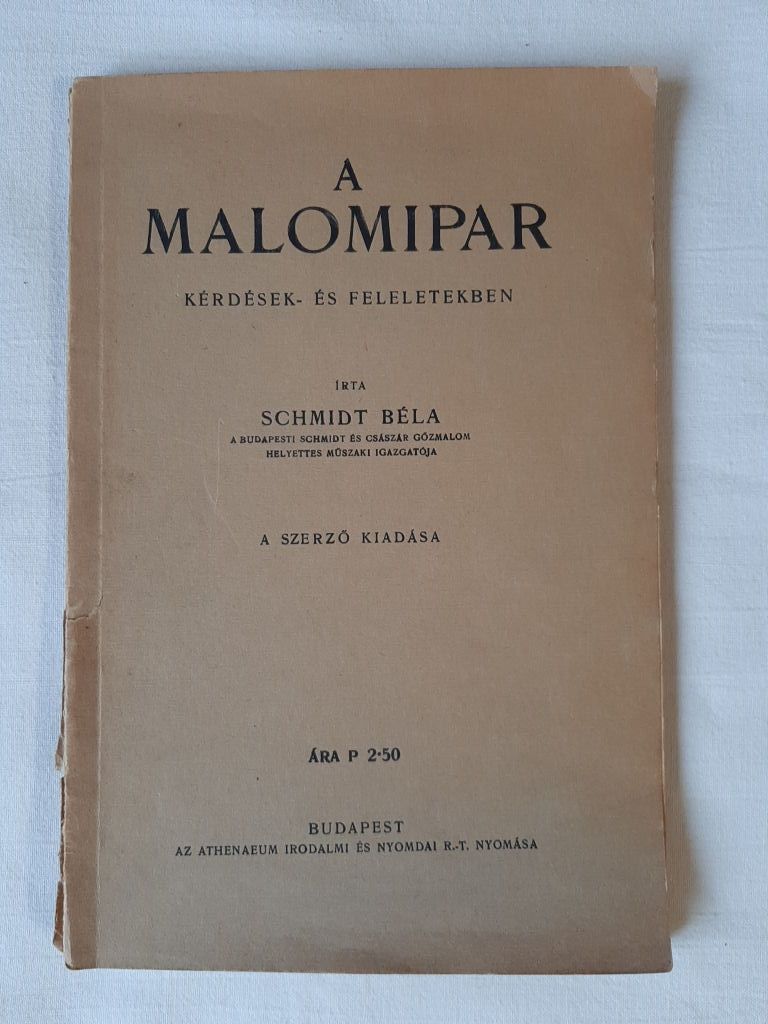 Schmidt Béla: A malomipar - 1. kép