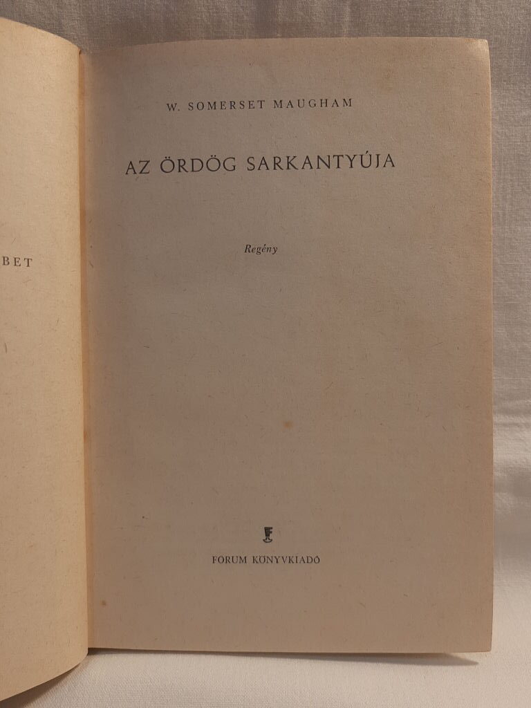 Somerset Maugham: Az ördög sarkantyúja - 2. kép