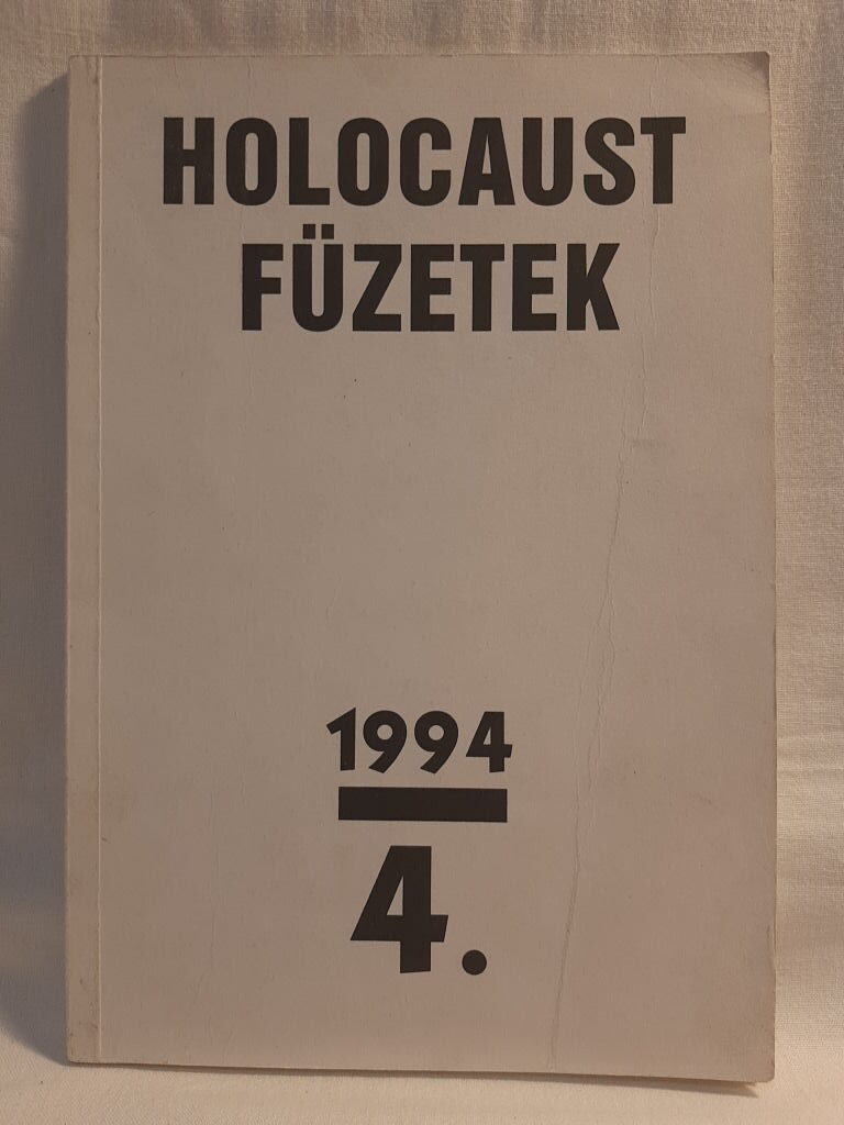 Holocaust füzetek 1994/4. - 1. kép