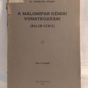 Adorján József: A malomipar kémiai vonatkozásai