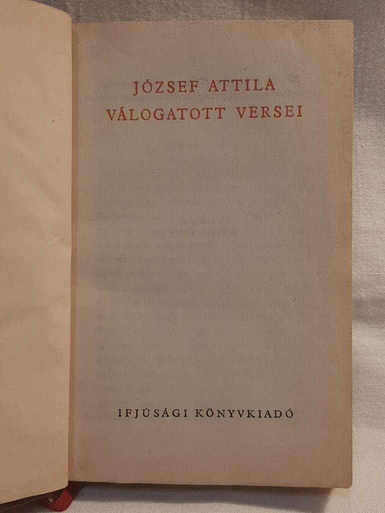 József Attila válogatott versei - 3. kép