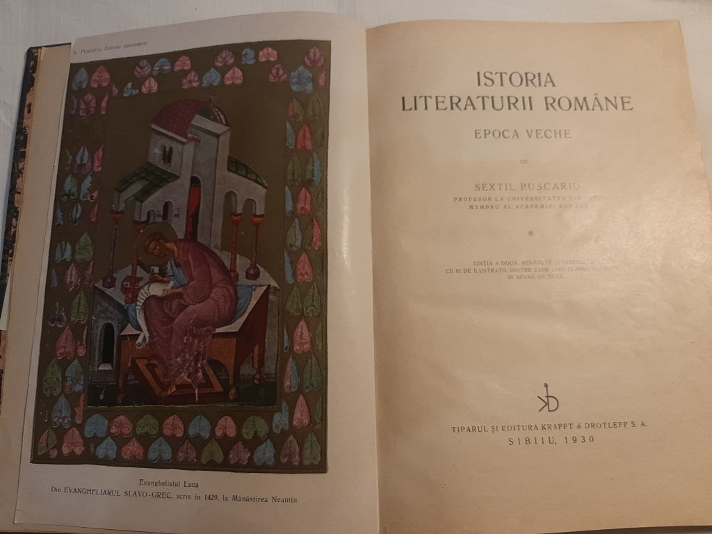 Sextil Puscariu: Istoria literaturii Romane - 3. kép