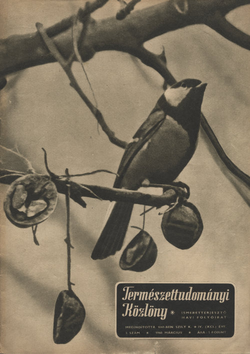 Természettudományi közlöny 1960. március, 4. évfolyam, 3. szám - 1. kép