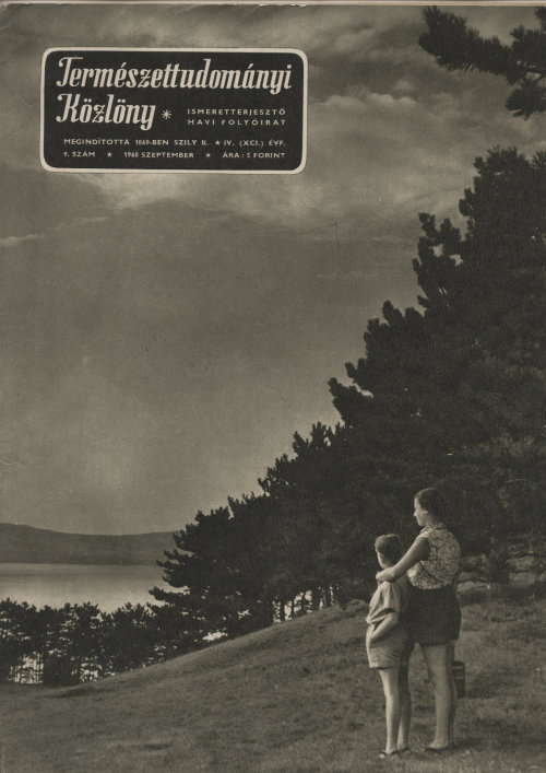 Természettudományi közlöny 1960. március, 4. évfolyam, 9. szám - 1. kép