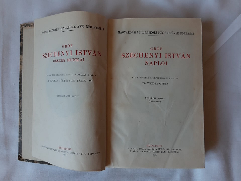Viszota Gyula: Gróf Széchenyi István naplói 4. - 2. kép