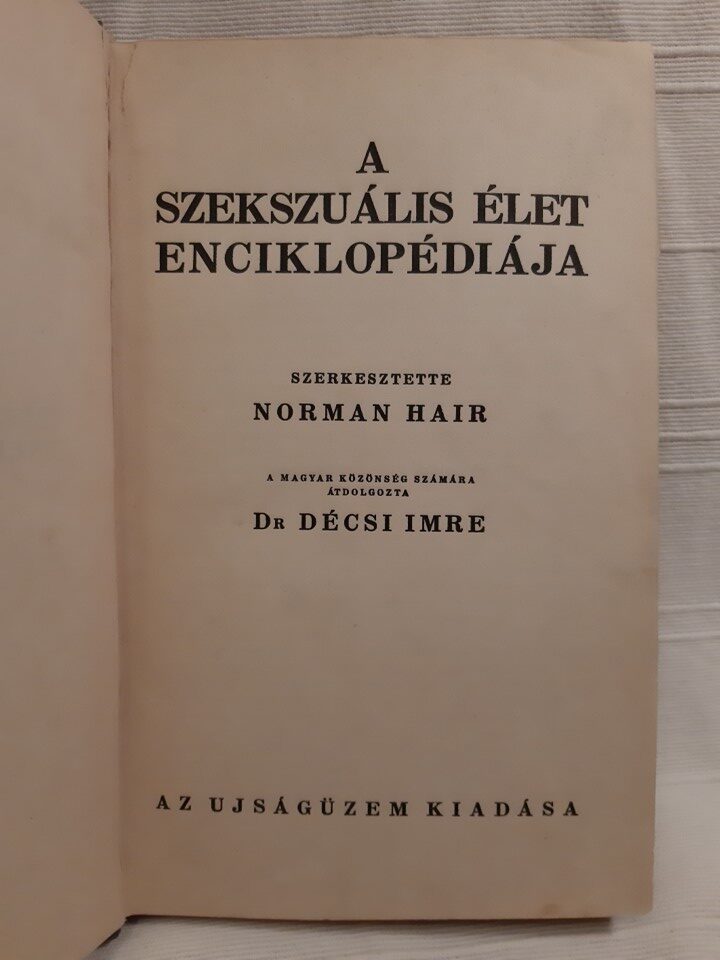 Norman Hair: A szekszuális élet enciklopédiája - 1. kép