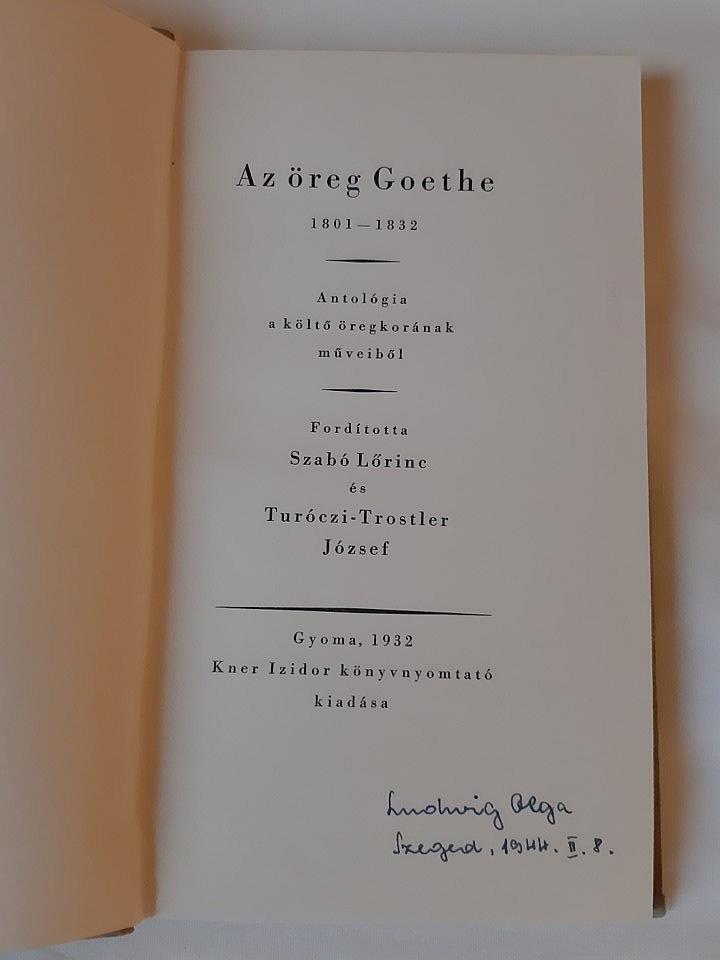 Az öreg Goethe 1801-1832 - 2. kép
