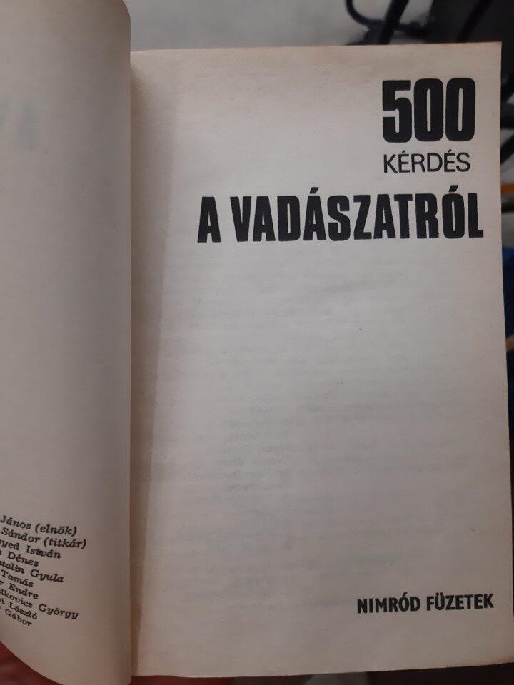 Csekő Sándor: 500 kérdés a vadászatról - 2. kép