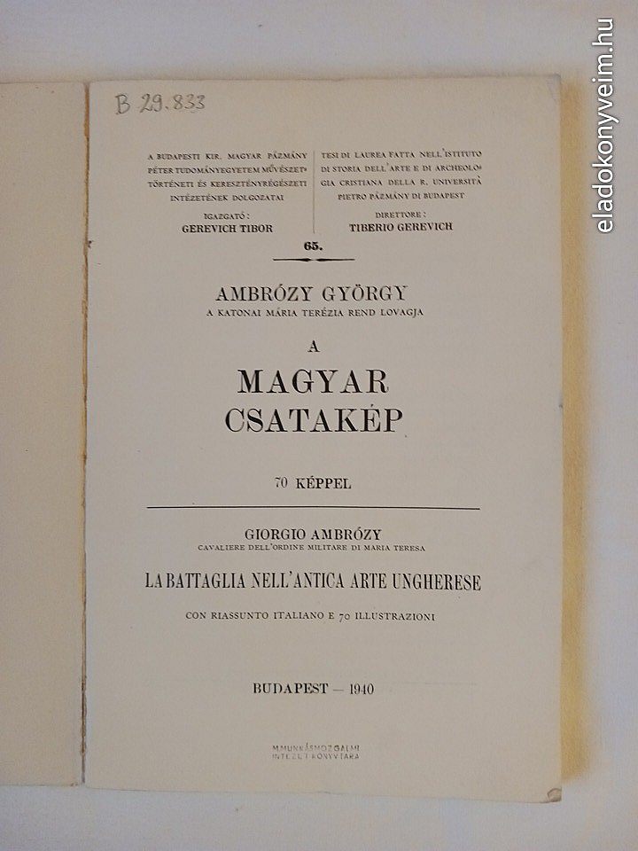 Ambrózy György: A magyar csatakép - 2. kép