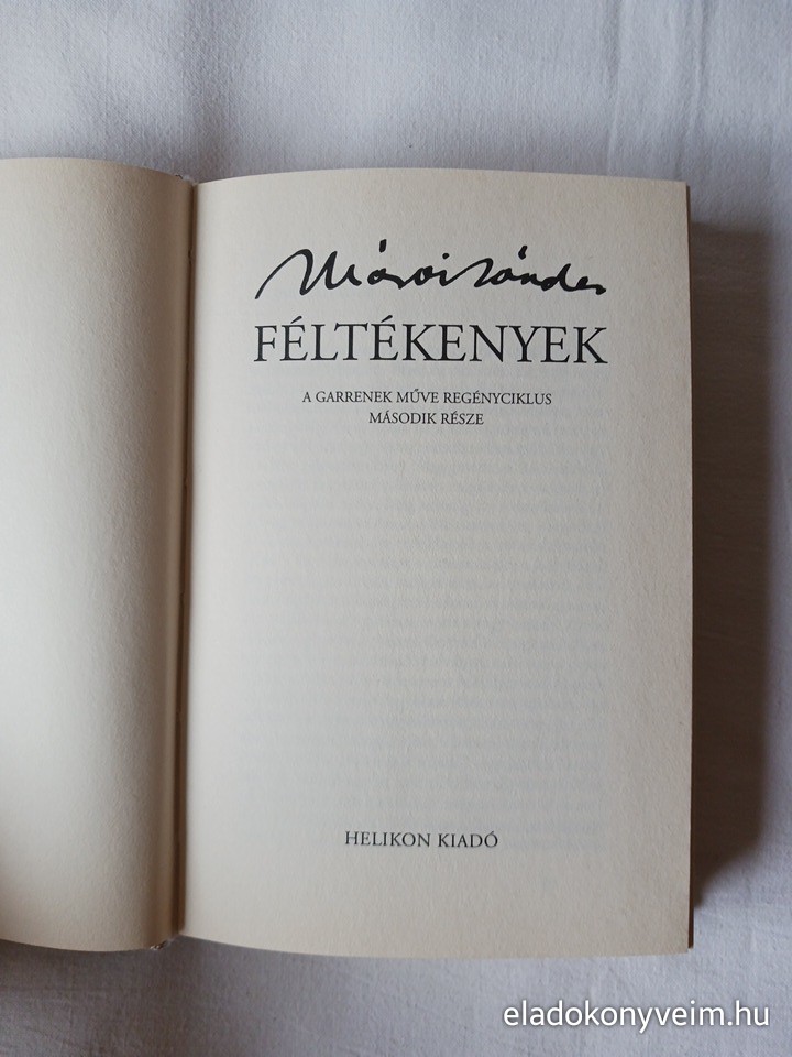 Márai Sándor: Féltékenyek - 2. kép