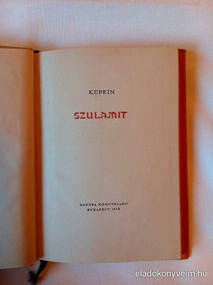 Kuprin: Szulamit - 2. kép