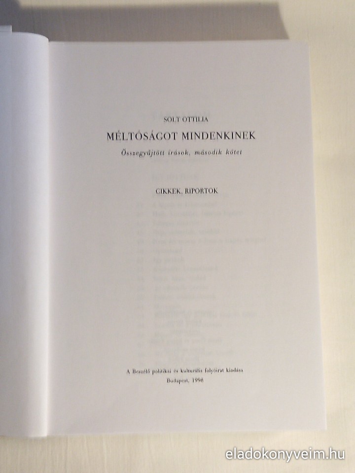 Solt Ottilia: Méltóságot mindenkinek II. - 2. kép