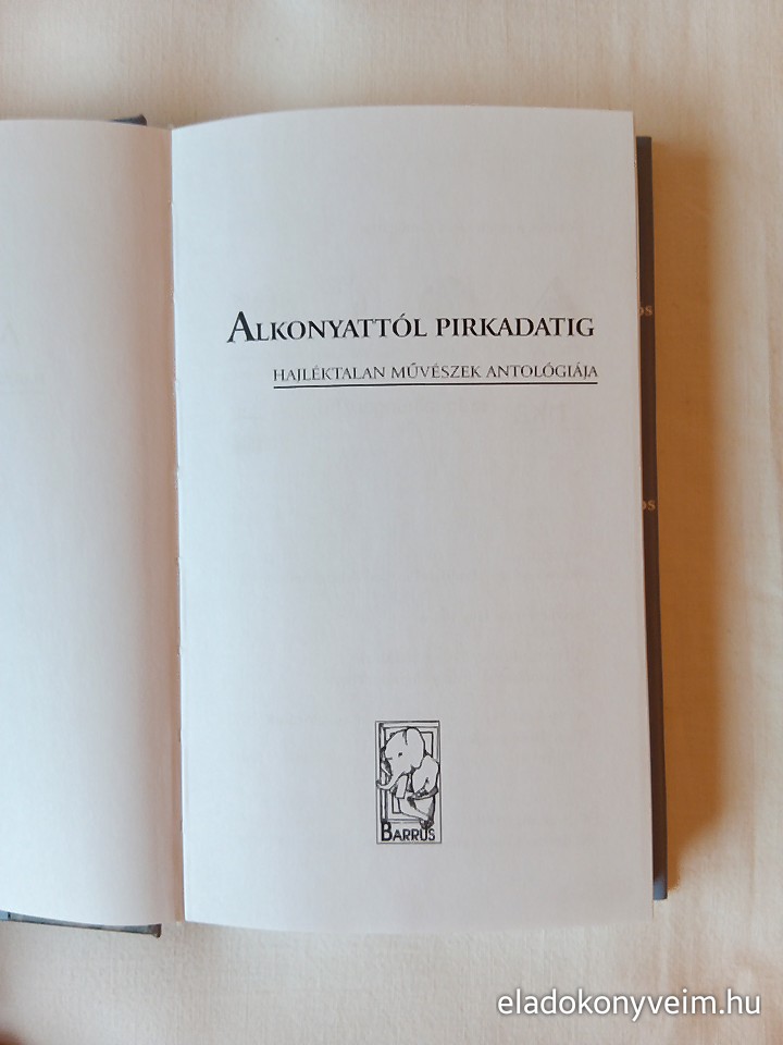 Alkonyattól pirkadatig : hajléktalan művészek antológiája - 2. kép