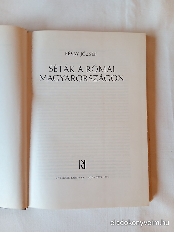 Révay József: Séták a római Magyarországon - 2. kép