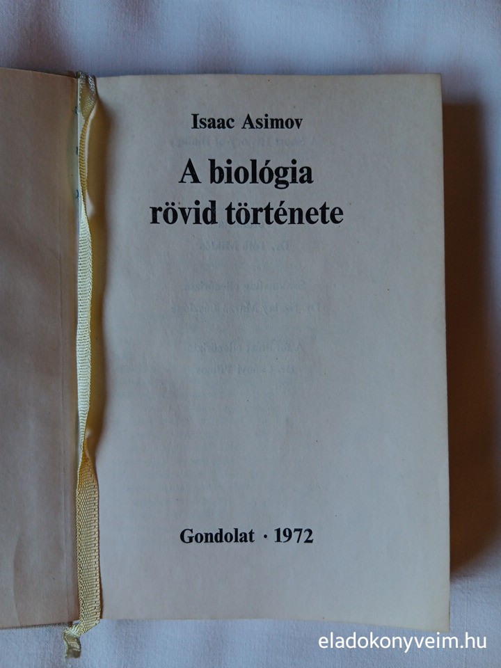 Isaac Asimov: A biológia rövid története - 3. kép