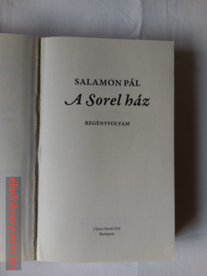 Salamon Pál: A Sorel ház - 2. kép