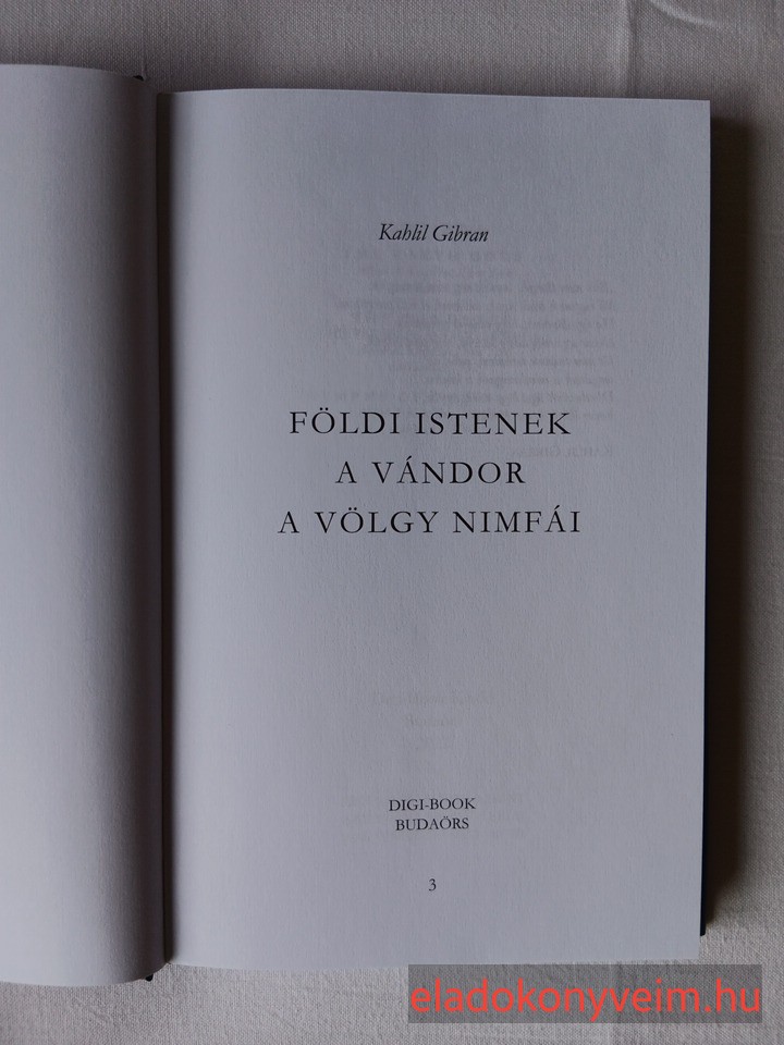 Kahlil Gibran: Földi istenek / A vándor / A völgy nimfái - 2. kép