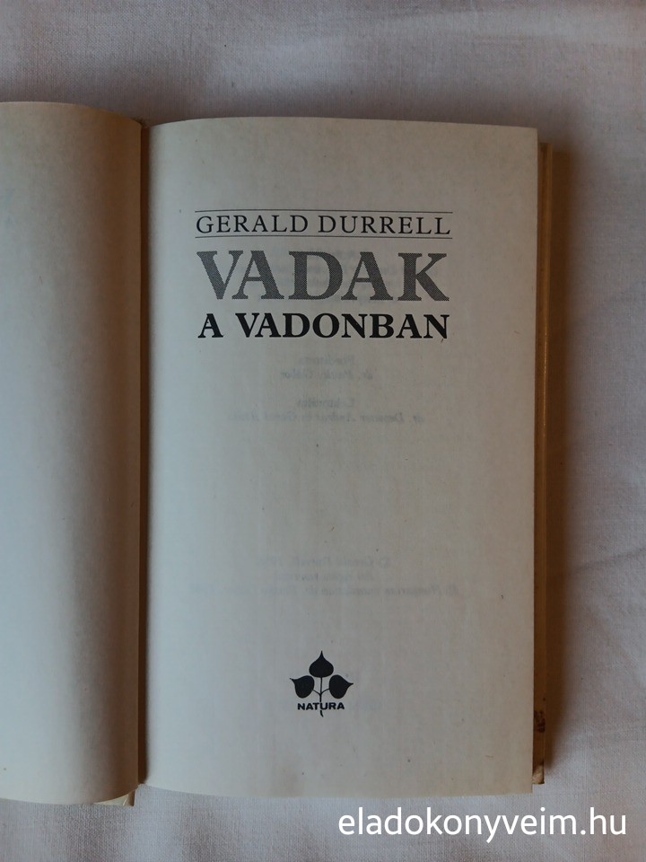 Gerald Durrell: Vadak a vadonban - 2. kép
