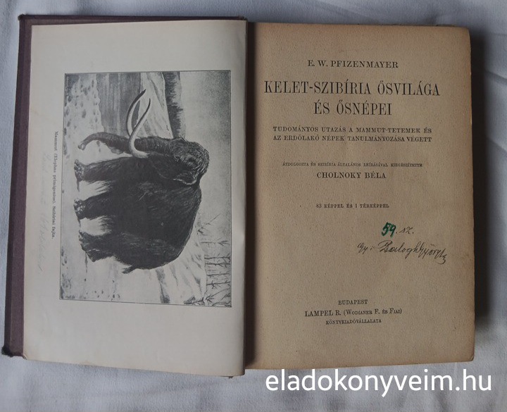 E. W. Pfizenmayer: Kelet-Szibíria ősvilága és ősnépei - 1. kép