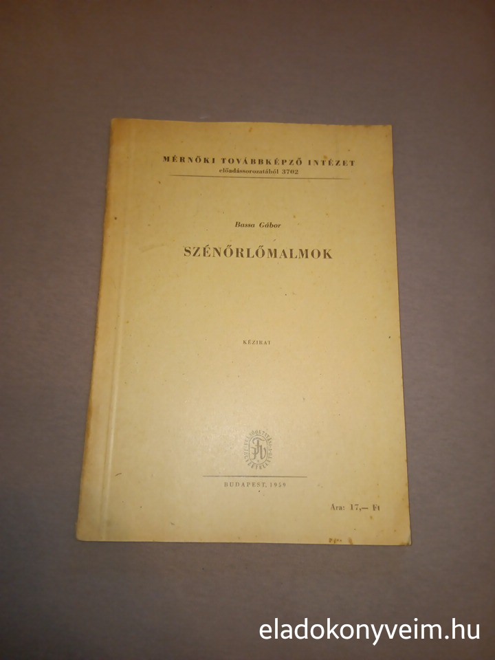 Bassa Gábor: Szénőrlőmalmok - 1. kép