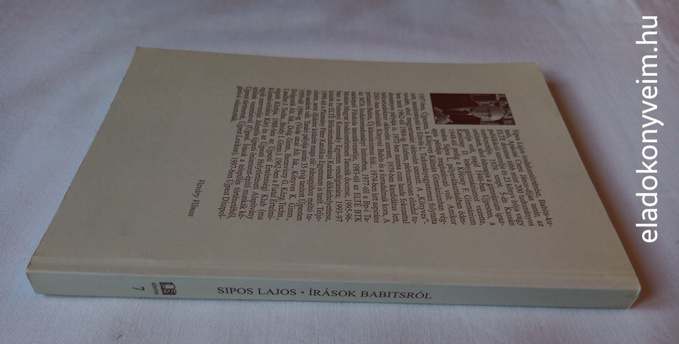 Sipos Lajos: Írások Babitsról - 2. kép