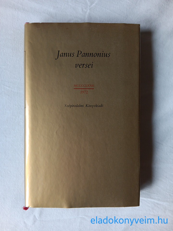 Kardos Tibor: Janus Pannonius versei - 1. kép