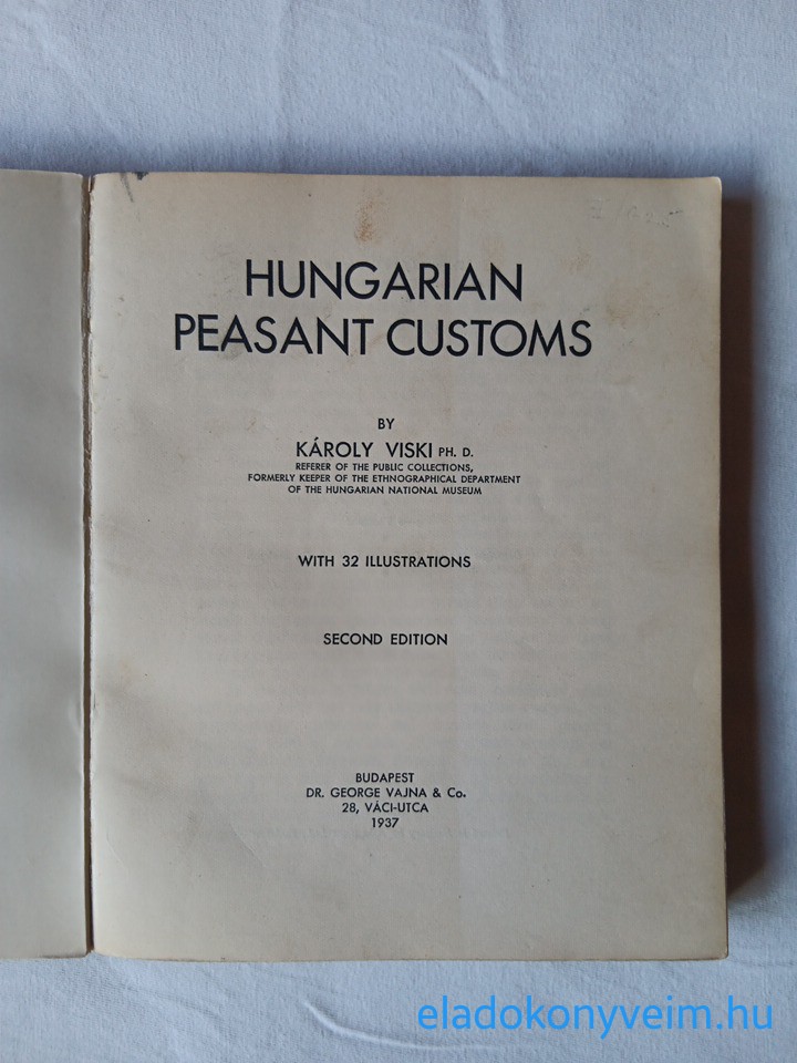 Károly Viski: Hungarian peasant customs - 2. kép