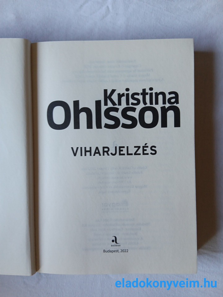 Kristina Ohlsson: Viharjelzés - 2. kép