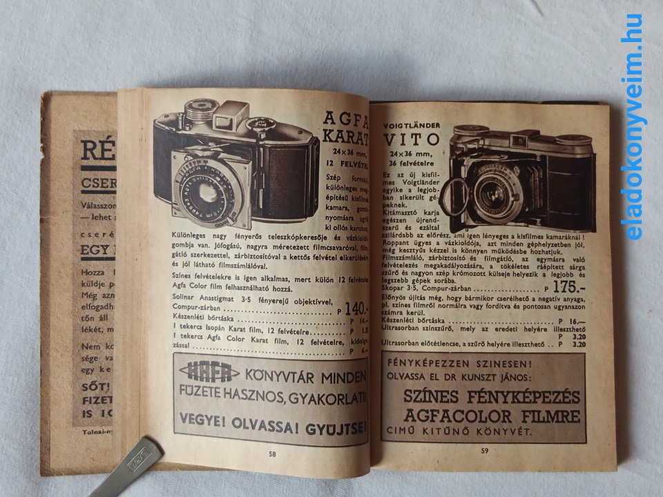 HAFA árjegyzék 1940 / Amatőrmozi árjegyzék - 3. kép