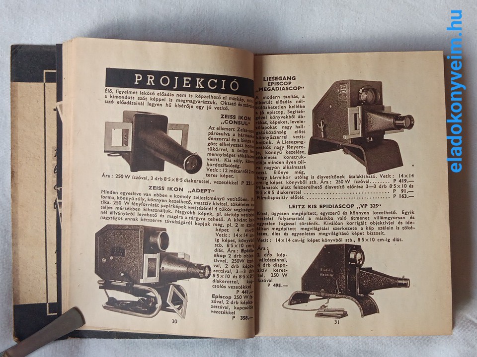 HAFA árjegyzék 1940 / Amatőrmozi árjegyzék - 6. kép