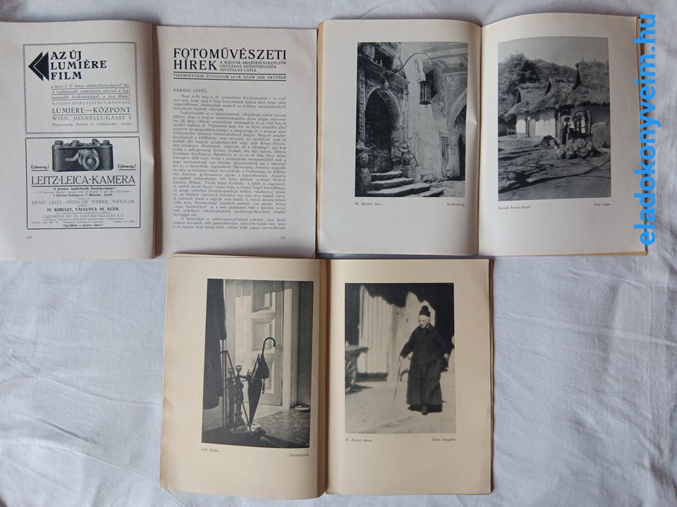 Fotóművészeti Hírek 1930. október, november, december - 2. kép