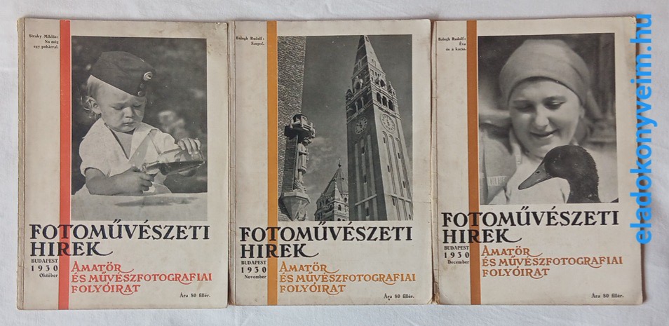 Fotóművészeti Hírek 1930. október, november, december - 1. kép