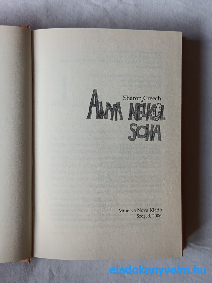 Sharon Creech: Anya nélkül soha - 2. kép