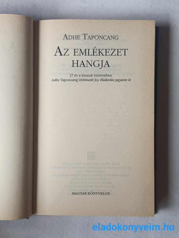 Adhe Taponcang: Az emlékezet hangja - 2. kép