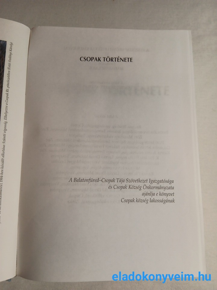 Madarász Lajos: Csopak története - 2. kép