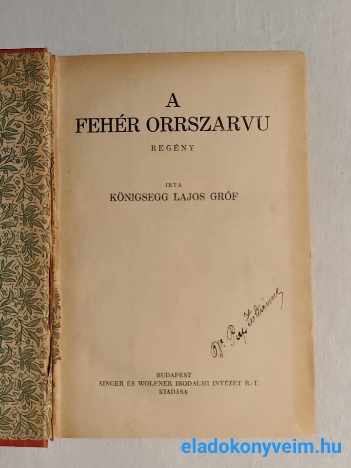 Königsegg Lajos: A fehér orrszarvú - 2. kép